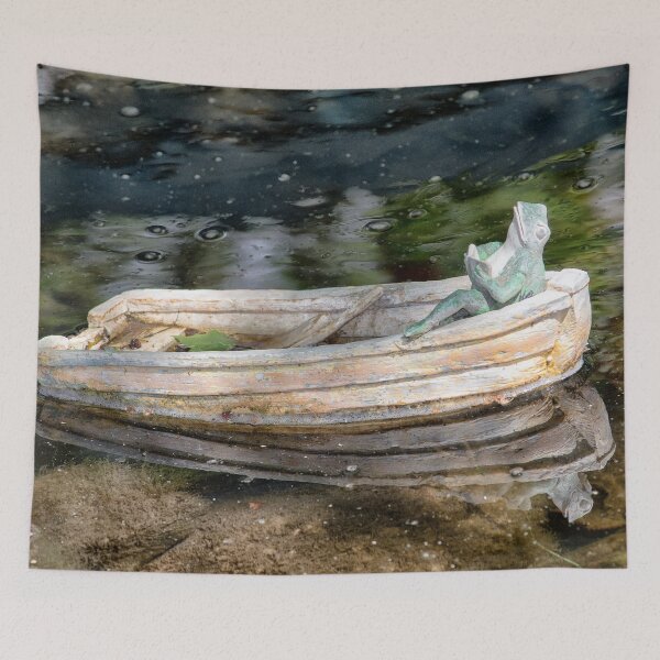 Item preview, Frog in boat designed and sold by MoreGoodArt.