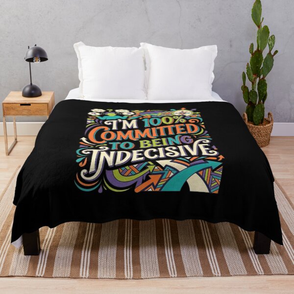 Item preview, I’m 100% Committed to Being Indecisive – Bold Lettering designed and sold by Recovering Pessimist.