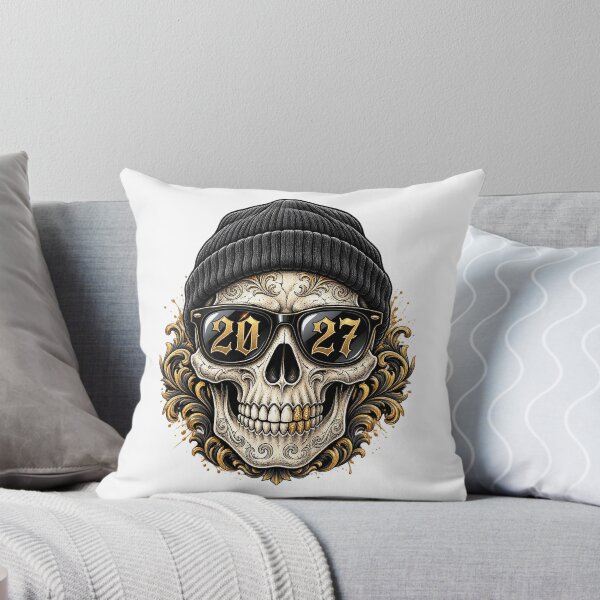Item preview, 2027 Urban Skull with Beanie and Gold Sunglasses - Streetwear Vector Design    designed and sold by Nubian Style.