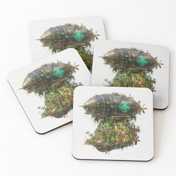 Item preview, Steampunk Botanical Airship Greenhouse Airship Art designed and sold by Rahat3344.