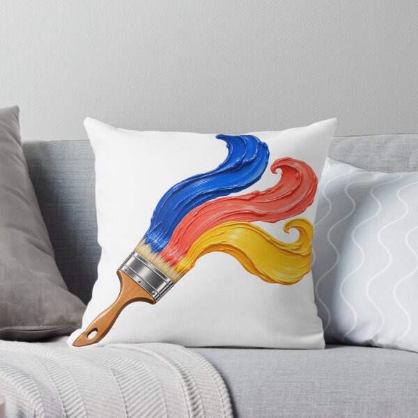 Item preview, Paintbrush Unfurling Bold Color Ribbons designed and sold by Drip stamp.