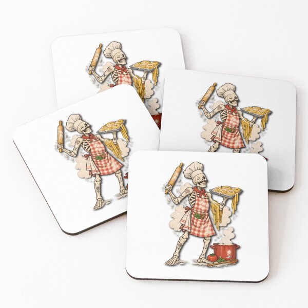 Item preview, Skeleton Chef Pasta Lover – Vintage Tattoo Style designed and sold by YOFANTZ!.