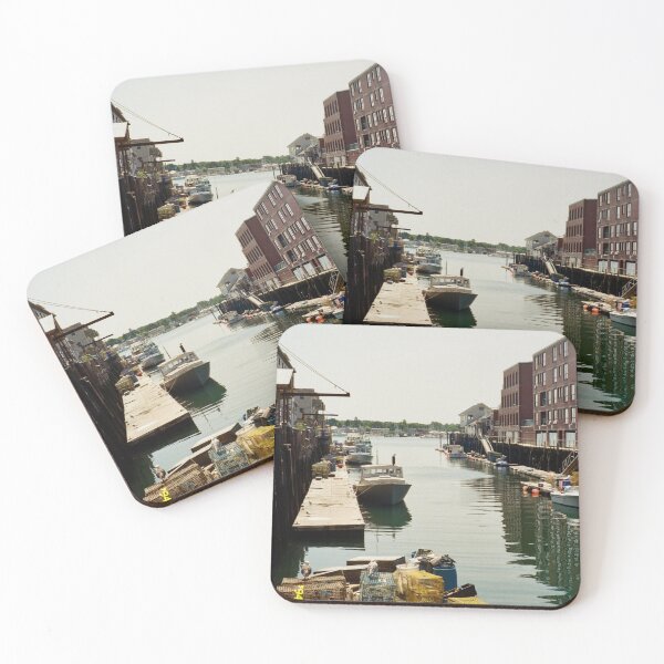 Item preview, Fishing Dock area in Maine designed and sold by Green Crayon Art.