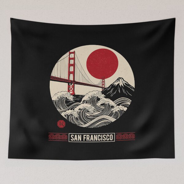 Item preview, San Francisco Rising Sun designed and sold by Exodoi.