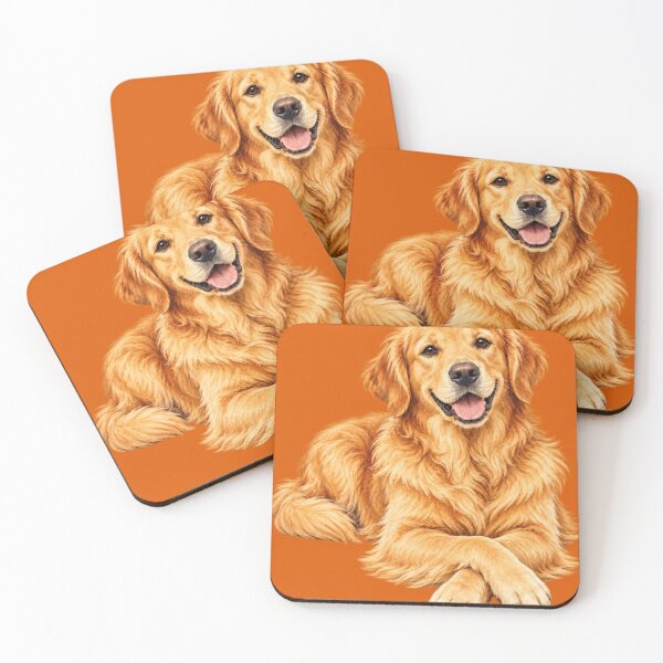 Item preview, Walking Golden Retriever – Vintage Style Dog Illustration designed and sold by Pet Grow Co.