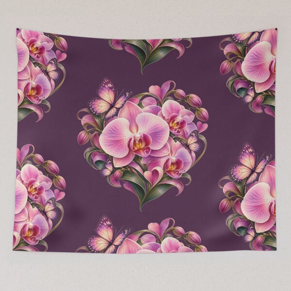 Item preview, Orchid Heart & Butterfly Garden designed and sold by Stubblejumper Artworks.