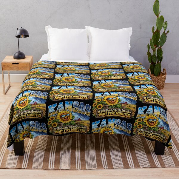 Item preview, Kansas Sunflower Tornado Humor – If You Don't Like the Weather Wait Five Minutes designed and sold by TheTrendsDesk.