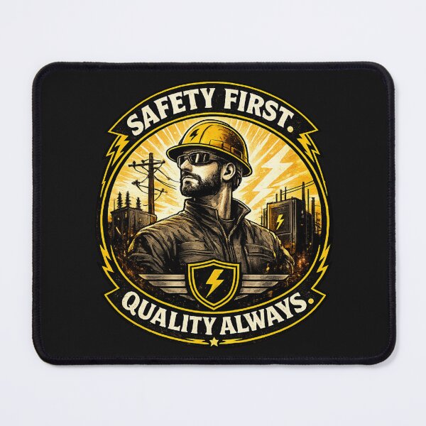 Item preview, Electrician Pride – Safety First Quality Always designed and sold by JAR Designs and Development.