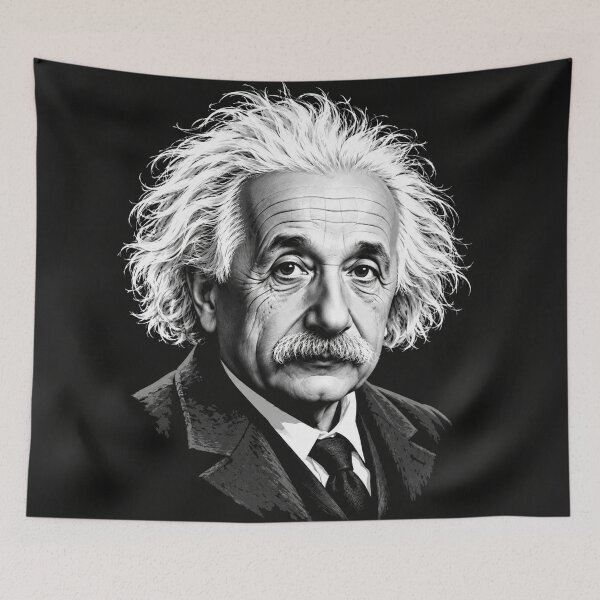 Item preview, Albert Einstein Black and White Portrait designed and sold by Owcomm.