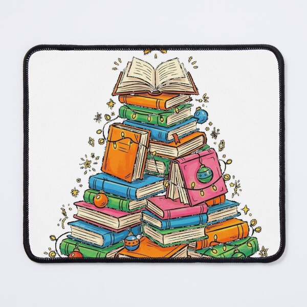 Item preview, Book Lover Christmas Tree Bookworm Librarian Merry Christmas Essential T-Shirt designed and sold by VendaVirtualVip.