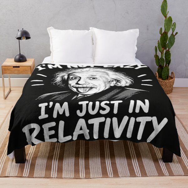 Item preview, Albert Einstein Im Not Lazy Relativity Quote designed and sold by Owcomm.