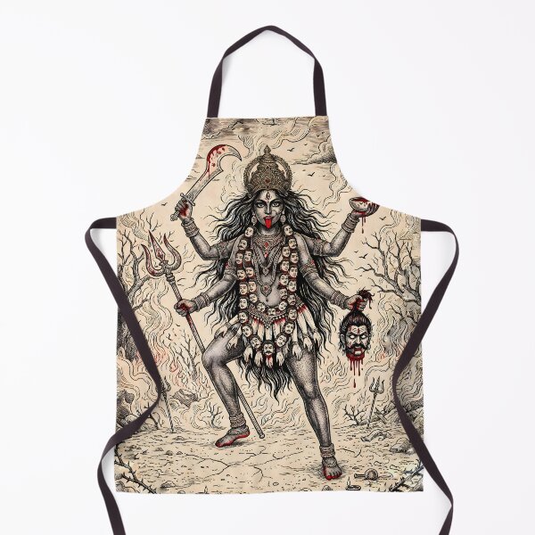 Item preview, Arte lineal sagrado hindú Maa Kali designed and sold by hutofdesigns.