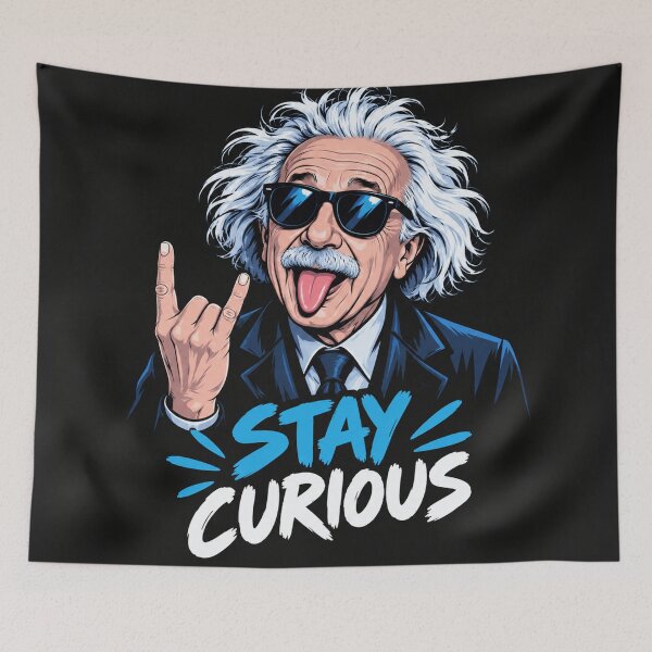 Item preview, Cool Albert Einstein Rock Star Stay Curious designed and sold by Owcomm.