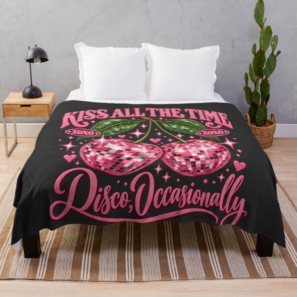 Item preview, Pink Disco Cherries Retro Mirror Ball Fruit Y2K Sparkle Hearts designed and sold by AmiGraph.
