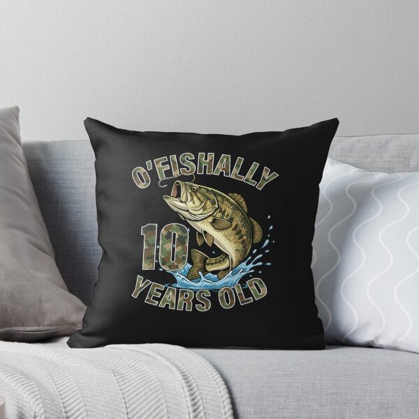 Item preview, O'Fishally 10 Years Old Fishing Birthday Bass Fish 10th Bday designed and sold by FrankIsabel.