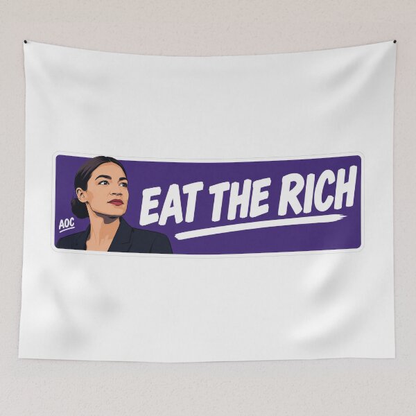 Item preview, Alexandria Ocasio Cortez Eat The Rich Graphic designed and sold by Owcomm.