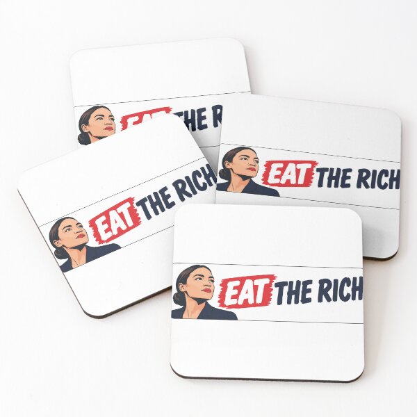 Item preview, Alexandria Ocasio Cortez Eat The Rich Illustration designed and sold by Owcomm.