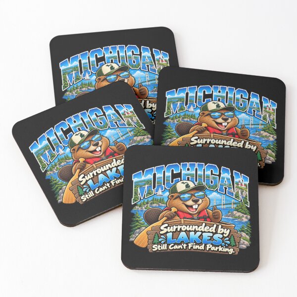 Item preview, Michigan Great Lakes Beaver – Surrounded by Lakes Still Can't Find Parking designed and sold by TheTrendsDesk.