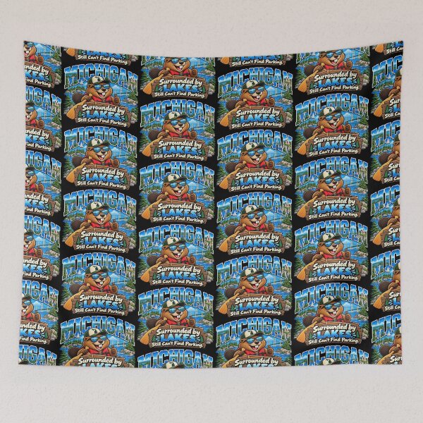 Item preview, Michigan Great Lakes Beaver – Surrounded by Lakes Still Can't Find Parking designed and sold by TheTrendsDesk.