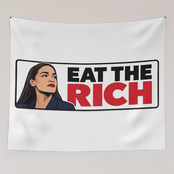 Item preview, Alexandria Ocasio Cortez Eat The Rich Graphic designed and sold by Owcomm.