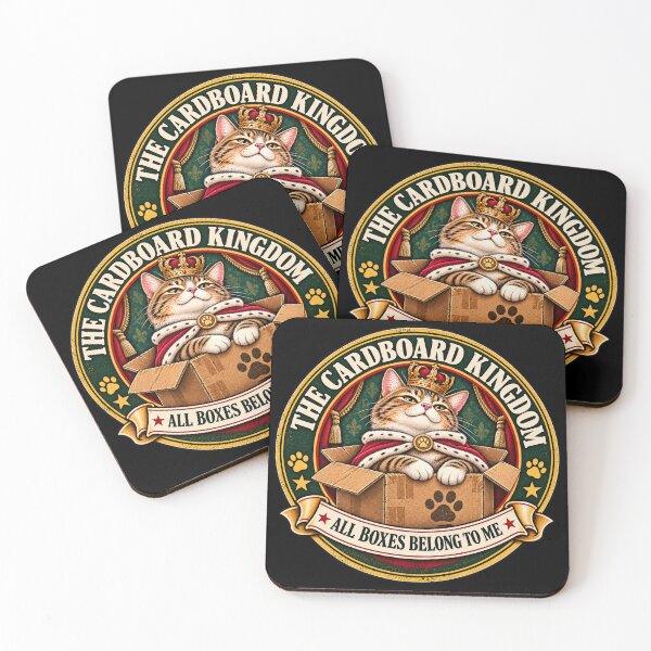 Item preview, The Cardboard Kingdom – Funny Cat Emblem designed and sold by QuietSpark.