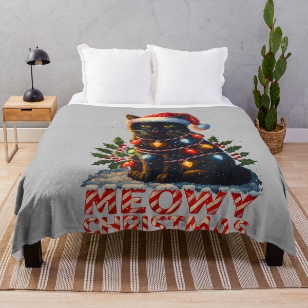 Item preview, Black Cat Christmas Tree Lights Shirt, Cat Meowy Christmas designed and sold by mjohnson9.