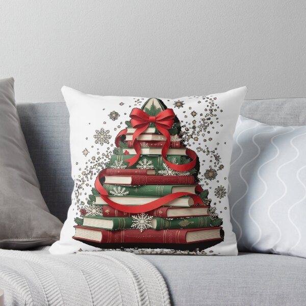 Item preview, Books Christmas Tree, Merry Bookmas Oversized T-Shirt (3) designed and sold by Model-Yoys.