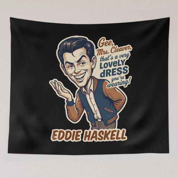 Item preview, Eddie Haskell Classic Retro Comic Caricature designed and sold by DesignArtique.