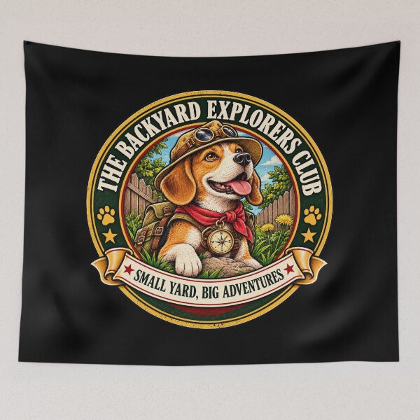 Item preview, The Backyard Explorers Club – Adventure Dog designed and sold by QuietSpark.