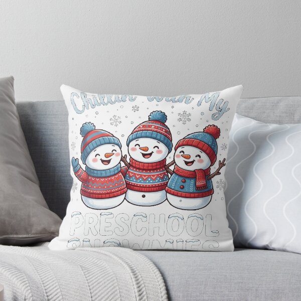 Item preview, Chillin' With My Preschool Snowmies Teacher Christmas Men Women Kids Essential T-Shirt designed and sold by KeathyArt.