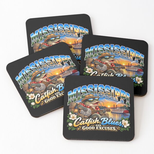 Item preview, Mississippi Catfish Blues – Good Excuses Southern Music and River Life designed and sold by TheTrendsDesk.