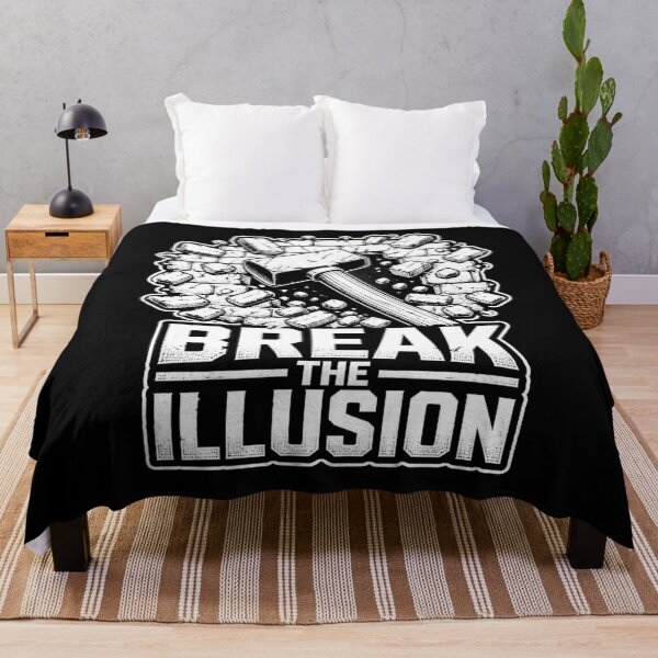 Item preview, Break The Illusion Gnostic Grimdark Philosphy. Hammer Breaking Wall. Dark Art. designed and sold by GRIMDELIGHT.