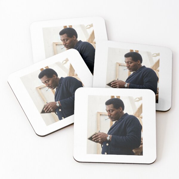 Item preview, Man in Dark Coat with Cigarette Portrait designed and sold by papershavings88.