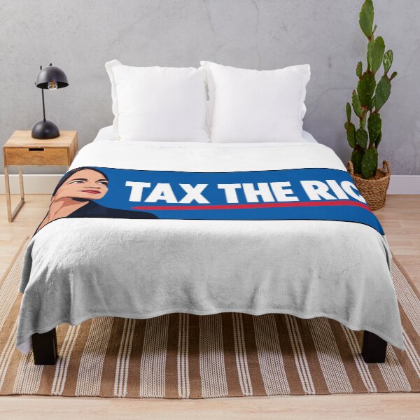 Item preview, Alexandria Ocasio Cortez Tax The Rich Portrait designed and sold by Owcomm.