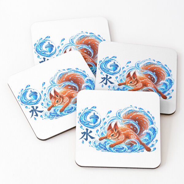 Item preview, Water Spirit Squirrel Guardian designed and sold by SecretSquirrellDesigns.