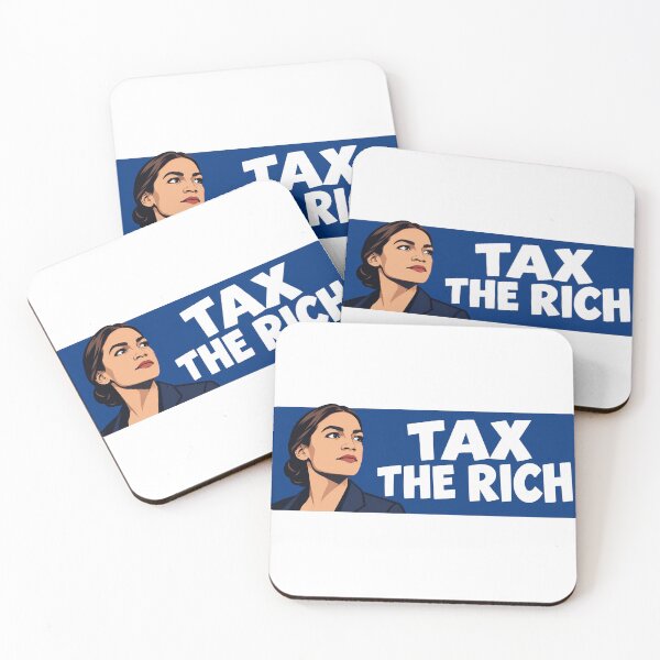 Item preview, Alexandria Ocasio Cortez Tax The Rich Portrait designed and sold by Owcomm.