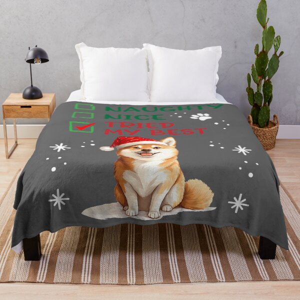 Item preview, Shiba Inu Naughty or Nice Tried My Best designed and sold by KristineLi.
