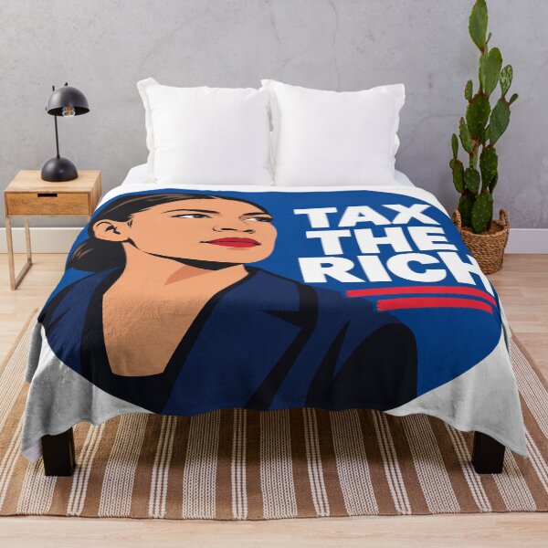 Item preview, Alexandria Ocasio Cortez Tax The Rich Portrait designed and sold by Owcomm.