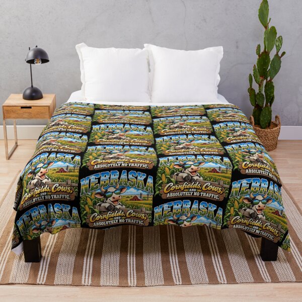 Item preview, Nebraska Cornfields Cows and No Traffic – Funny Nebraska Farm Life Gift designed and sold by TheTrendsDesk.