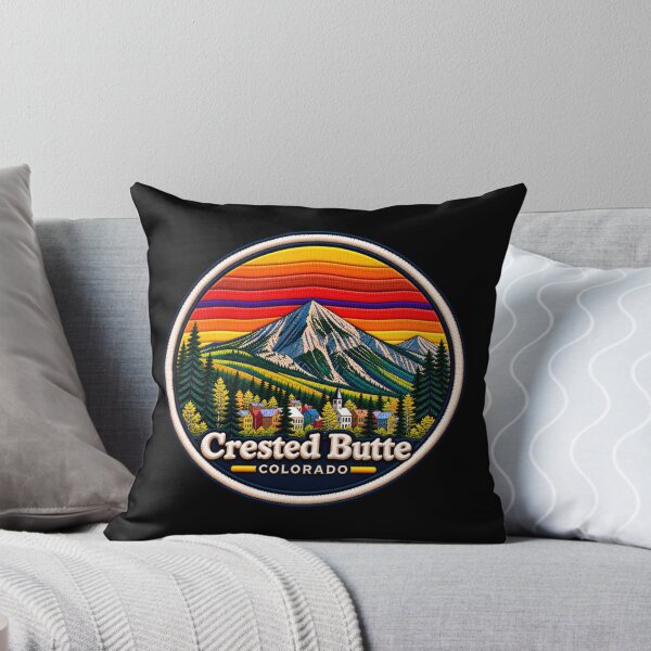 Item preview, Crested Butte Colorado Embroidered Scenic Patch designed and sold by Swanny's Custom T-shirt and Gift Designs.