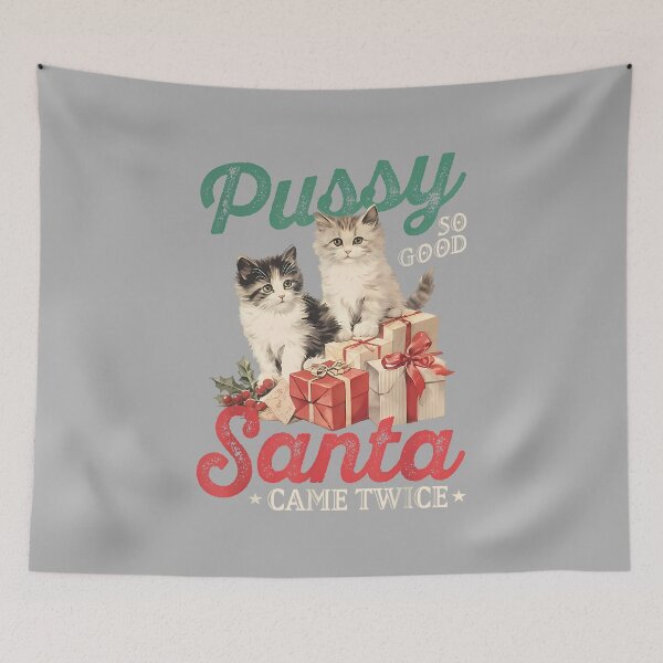 Item preview, Raunchy Christmas Cat Graphic Funny Gag Prank Humor designed and sold by ArleneRowe.