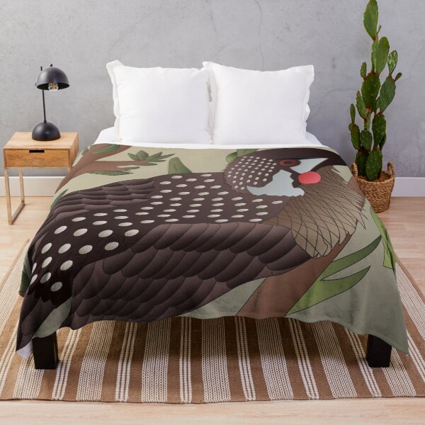 Item preview, Red Wattlebird illustration designed and sold by JelliGraphy.