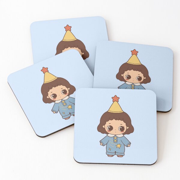 Item preview, Nyota Cute Little Star Prince in Blue Pajamas with Party Hat designed and sold by thepinkcoven.