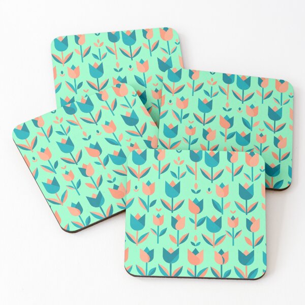 Item preview, Modern Geometric Tulip Floral Vector Pattern designed and sold by Owcomm.
