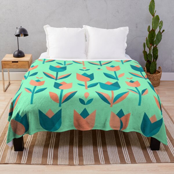 Item preview, Modern Geometric Tulip Floral Vector Pattern designed and sold by Owcomm.