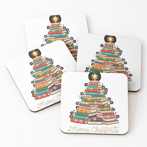 Item preview, Christmas Library Tree Light Book Lover Merry Christmas Baseball ¾ Sleeve T-Shirt designed and sold by Dreamers333.