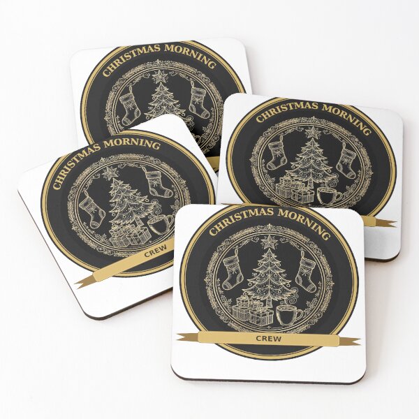 Item preview, Christmas Morning Crew – Family Matching Christmas Tree Gold Badge designed and sold by DRAWARTIST22.