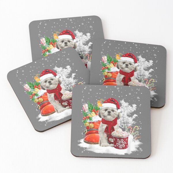 Item preview, Cute Shih Tzu Dog Christmas designed and sold by KristineLi.