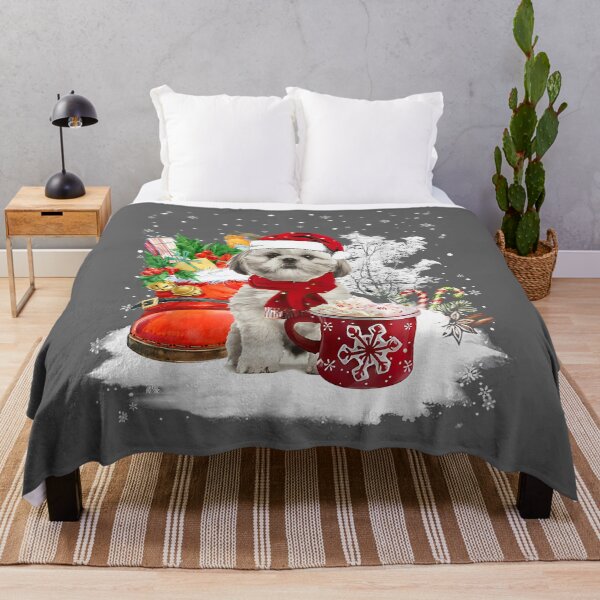 Item preview, Cute Shih Tzu Dog Christmas designed and sold by KristineLi.