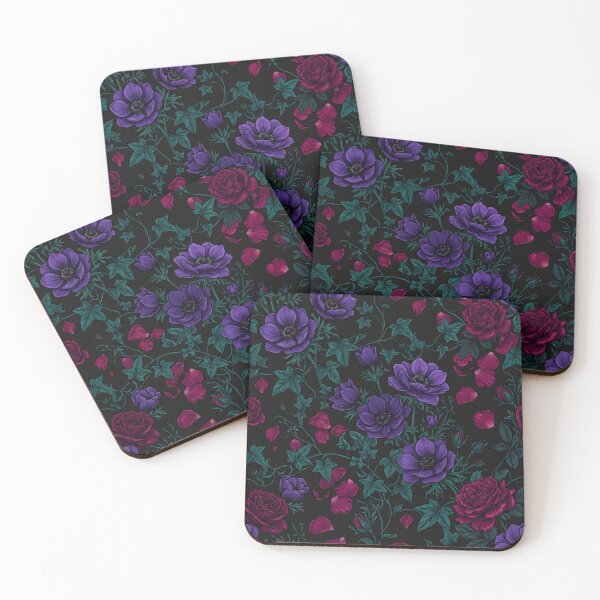 Item preview, Dark Purple Floral Botanical Seamless Pattern designed and sold by Owcomm.